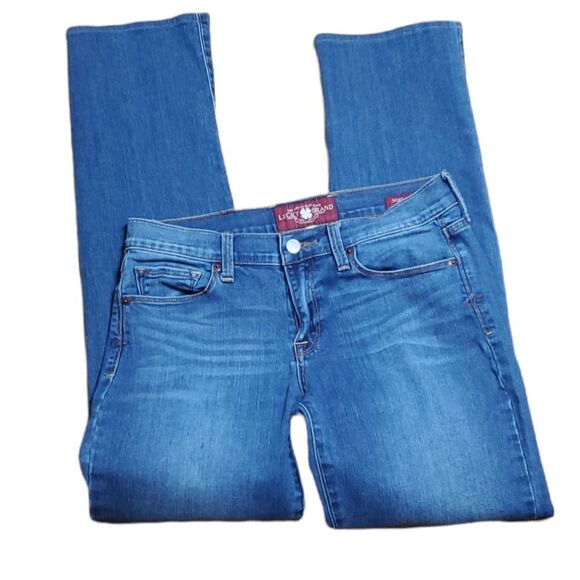 𝅺Lucky Brand Sofia Straight Leg Jeans Size 6 / 28 Long - Picture 3 of 9